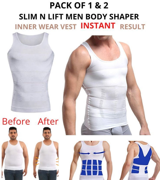 Men's Compression Shirt Sleeveless Slimming Vest Tummy Tank Top Body Shaper Abs Abdomen Shaperwear Seamless
